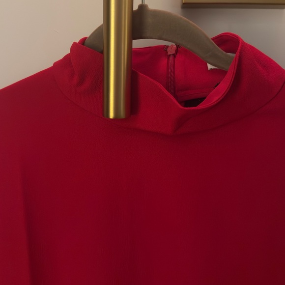 NEW with tags. Banana Republic red long sleeve dress. - Picture 5 of 8